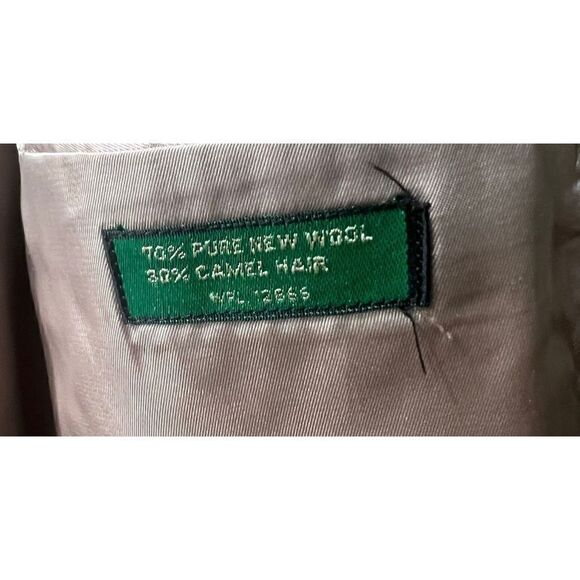 Hill & Archer Blazer Suitjacket Men’s 40R Camel Tan Pure Wool Vtg - Picture 6 of 12